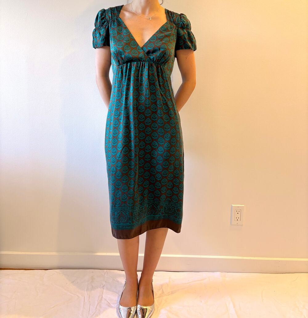 vintage silk betsey johnson new york babydoll knee length dress